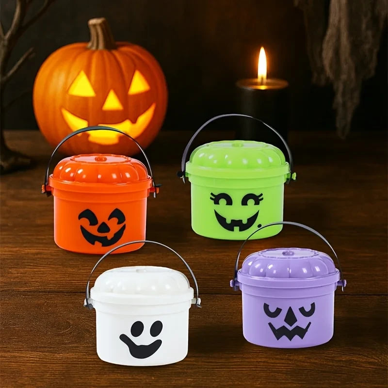 Cute Plastic Halloween Candy Bucket