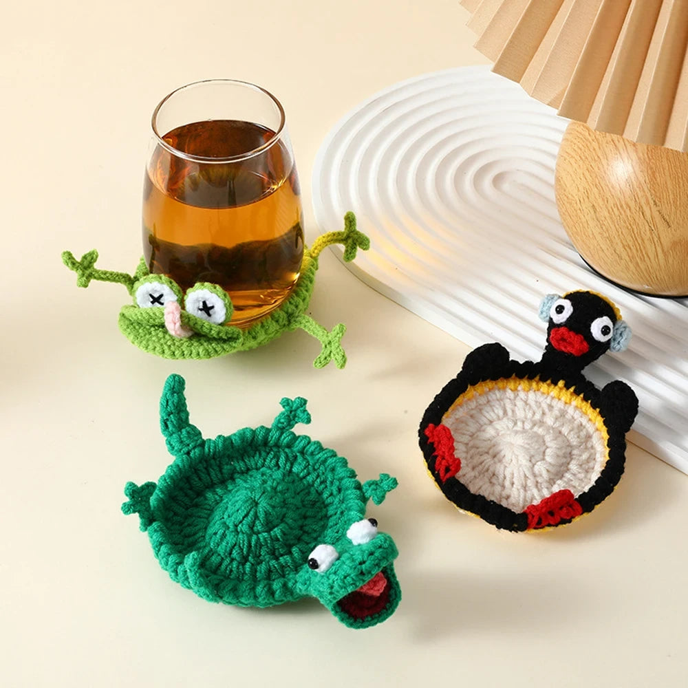 Handwoven Crochet Animal Coaster