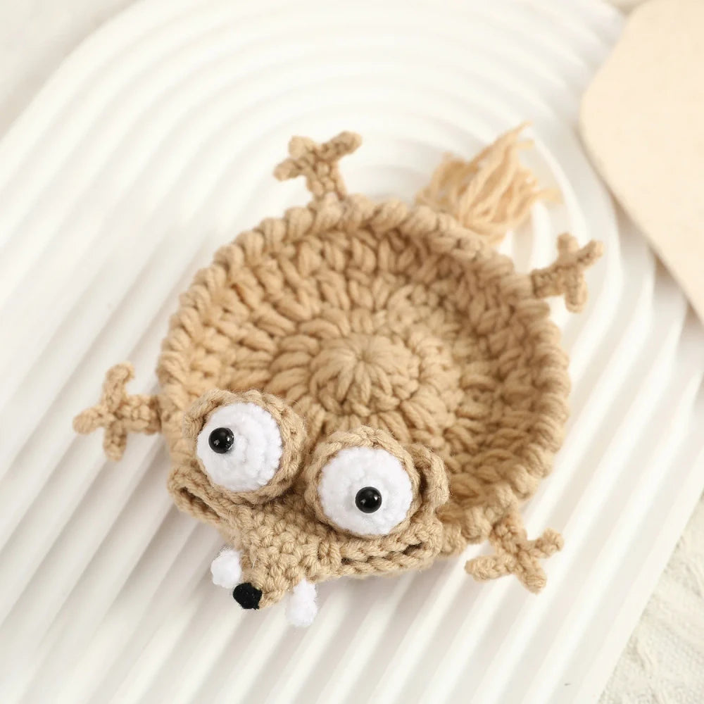 Handwoven Crochet Animal Coaster