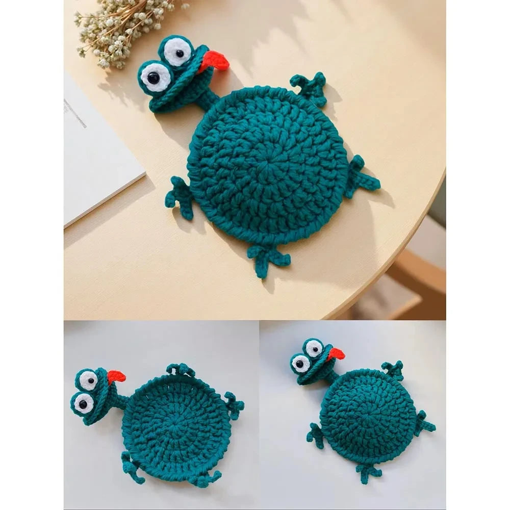 Handwoven Crochet Animal Coaster