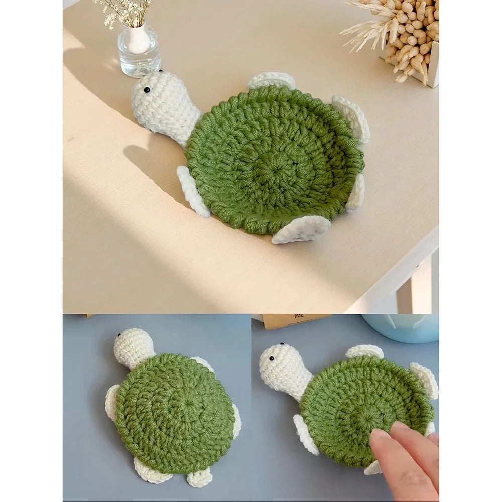 Handwoven Crochet Animal Coaster